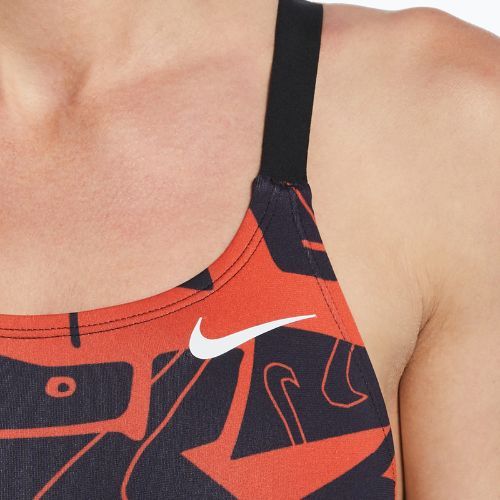 Дамски бански костюм от една част Nike Multiple Print Fastback orange NESSC050-631