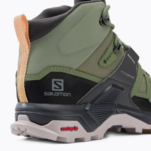 Дамски обувки за преходи Salomon X Ultra 4 MID GTX зелен L41625100