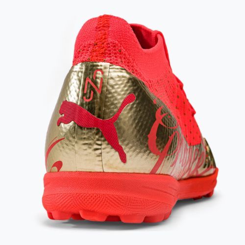 Детски футболни обувки PUMA Future Z 3.4 Neymar Jr. TT оранжево и златно 107108 01