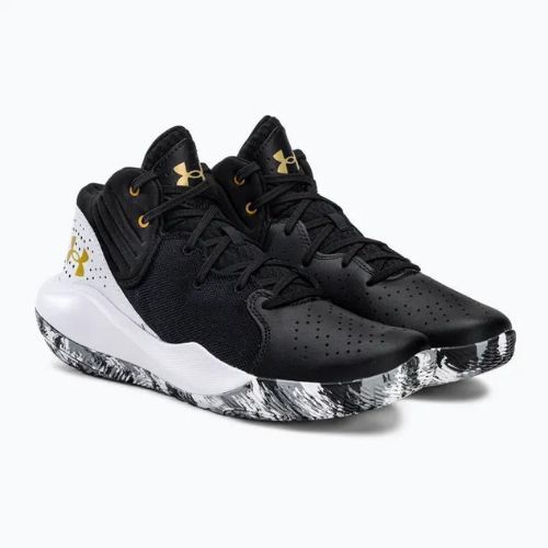 Мъжки баскетболни обувки Under Armour черен-бял Jet '21 3024260-006