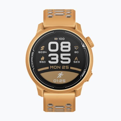 COROS PACE 2 Premium GPS Силиконова лента злато WPACE2 часовник