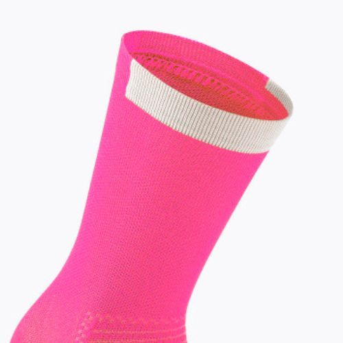 ASSOS GT C2 розови и бели чорапи за колоездене P13.60.700.41.0