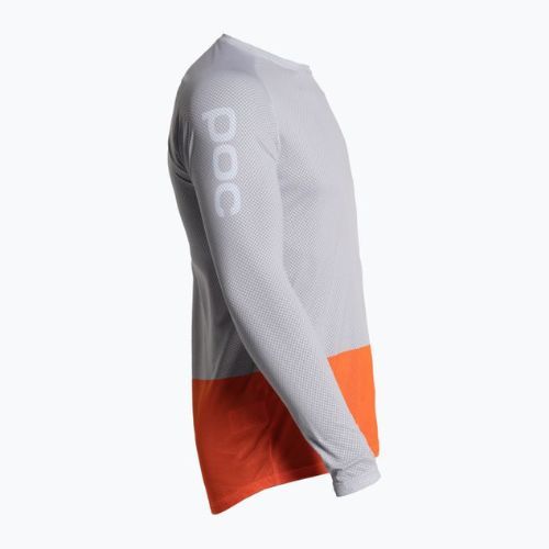 Мъжки колоездачен анцуг с дълъг ръкав POC MTB Pure granite grey/zink orange