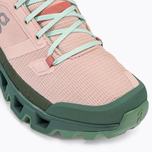 Дамски ботуши за трекинг On Cloudwander Waterproof pink-green 7398278
