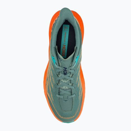 Мъжки обувки за бягане HOKA Speedgoat 5 green-orange 1123157-TMOR