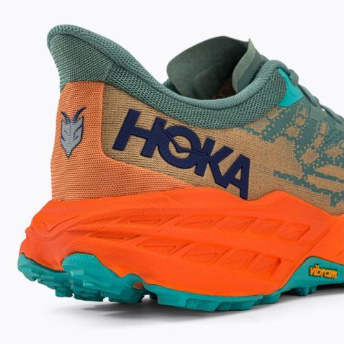 Мъжки обувки за бягане HOKA Speedgoat 5 green-orange 1123157-TMOR