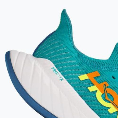 Мъжки обувки за бягане Carbon X 3 синьо/жълто на HOKA 1123192-CEPR