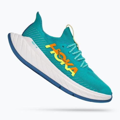 Дамски обувки за бягане HOKA Carbon X 3 blue-yellow 1123193-CEPR