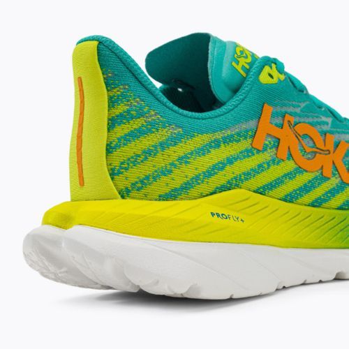 Дамски обувки за бягане HOKA Mach 5 blue/yellow 1127894-CEPR