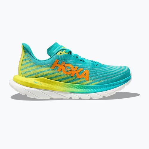 Дамски обувки за бягане HOKA Mach 5 blue/yellow 1127894-CEPR