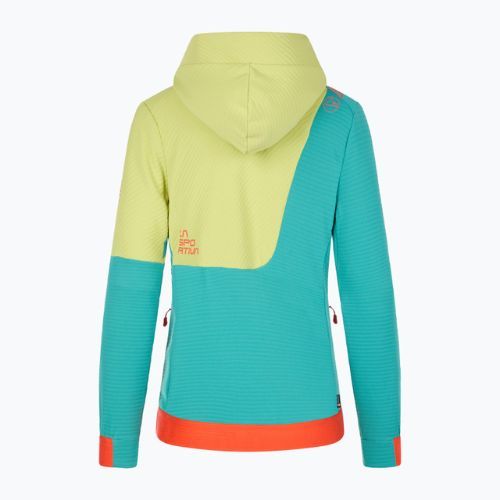 Дамски суитшърт за катерене LaSportiva Mood Hoody синьо-зелен O65638728