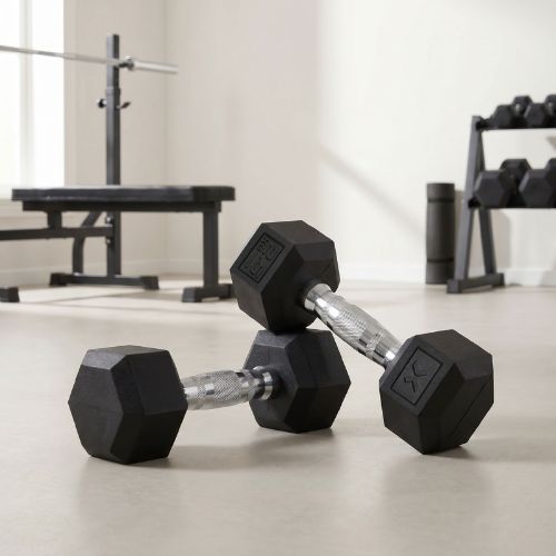 Гумиран дъмбел XTREXO Hex HXD25 2.5 kg