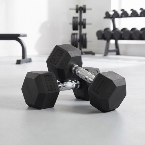 XTREXO Hex 25 кг гумирани дъмбели