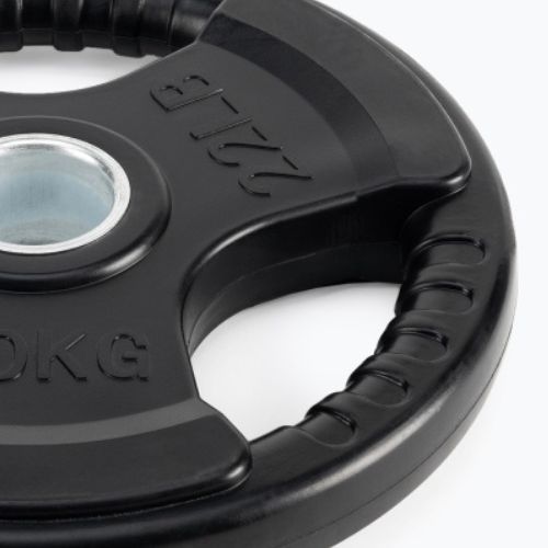 Гумирана чугунена тежест TREXO черен RW10 10 kg