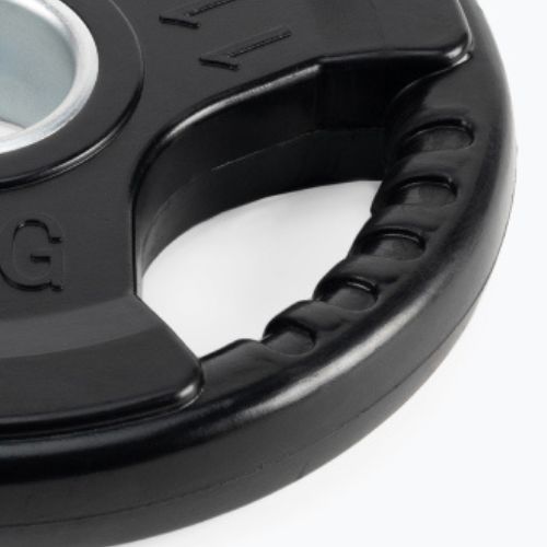Гумирана чугунена тежест TREXO черен RW5 5 kg
