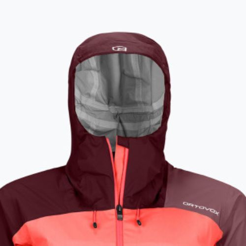 Дъждобран за жени ORTOVOX Westalpen 3L Light coral