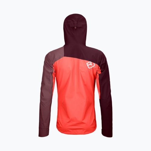Дъждобран за жени ORTOVOX Westalpen 3L Light coral