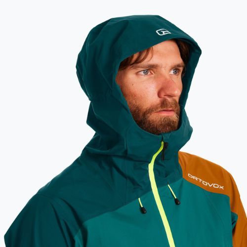 Мъжко дъждобранно яке ORTOVOX Westalpen 3L Light pacific green