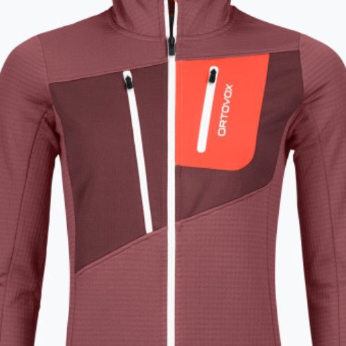 Дамски потник за трекинг ORTOVOX Fleece Grid Hoody mountain rose