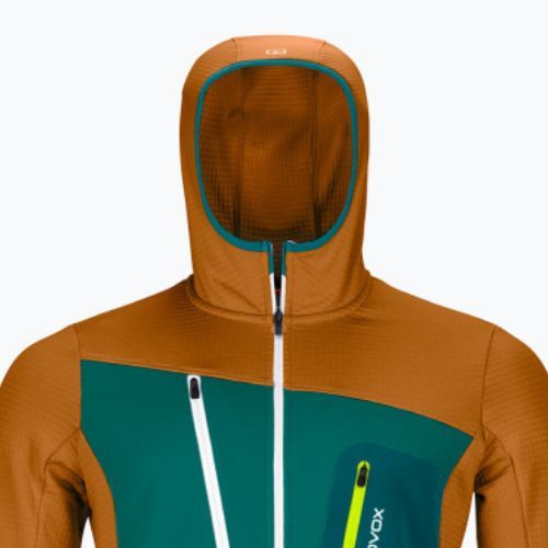 Мъжки потник ORTOVOX Fleece Grid Hoody sly fox trekking sweatshirt