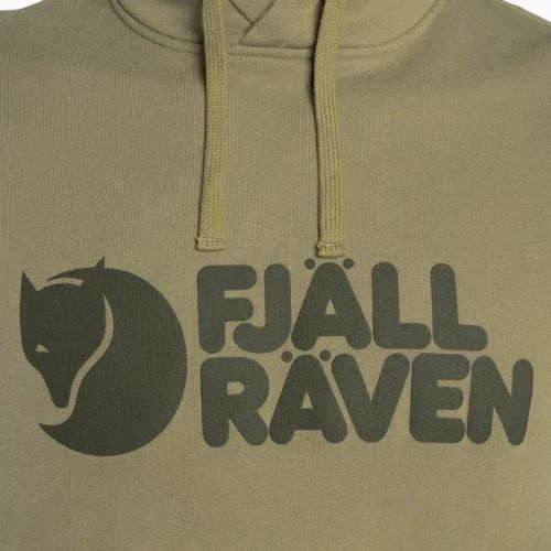 Мъжки суитшърт за трекинг Fjällräven Logo Hoodie green F84144