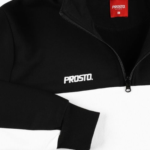 Мъжка блуза PROSTO Half Zip Sweatshirt черен KL222MSWE1132
