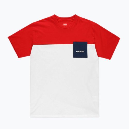 Мъжка тениска PROSTO Pockes red KL222MTEE1011