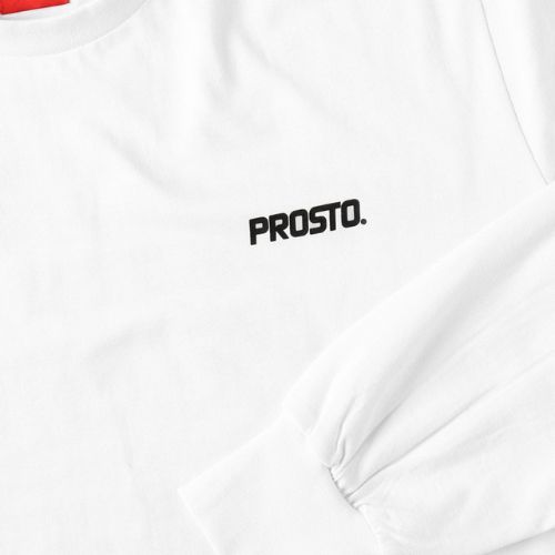 PROSTO Typeskur LS мъжка тениска с дълъг ръкав бяла KL222MTEE2071