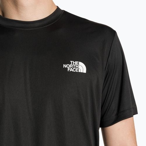 Мъжка тениска за трекинг The North Face Reaxion Red Box черно и бяло NF0A4CDWKY41