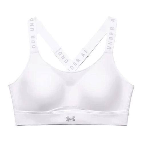 Under Armour Infinity High сутиен за тренировка бял 1351994