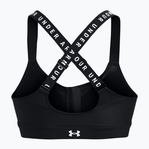 Under Armour Infinity High Bra Фитнес сутиен с цип черен 1373860