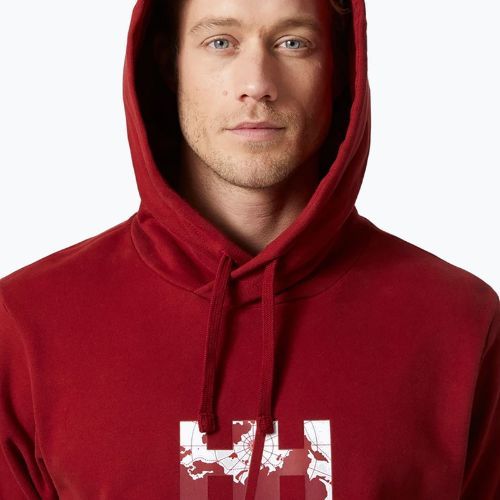 Мъжки Helly Hansen Arctic Ocean Hoodie burgundy 30361_215