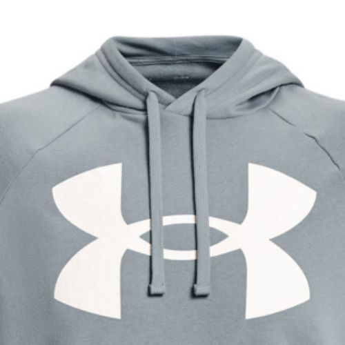 Under Armour мъжки суитшърт с качулка Rival Fleece Big Logo HD сив 1357093-465