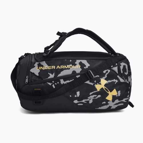 Чанта за тренировки Under Armour Contain Duo Duffle M черно-сива 1361226-002