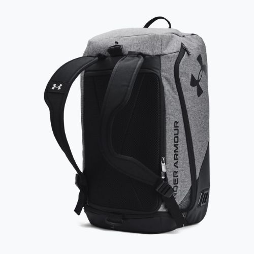 Чанта за тренировки Under Armour Contain Duo Duffle S черно-сива 1361225-012