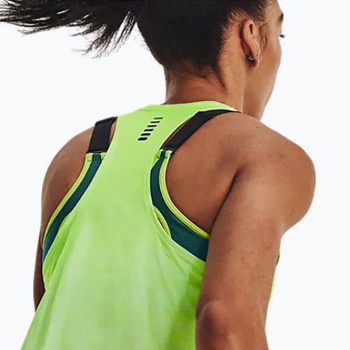 Дамски потник за бягане Under Armour Rush Cicada Singlet yellow 1378404