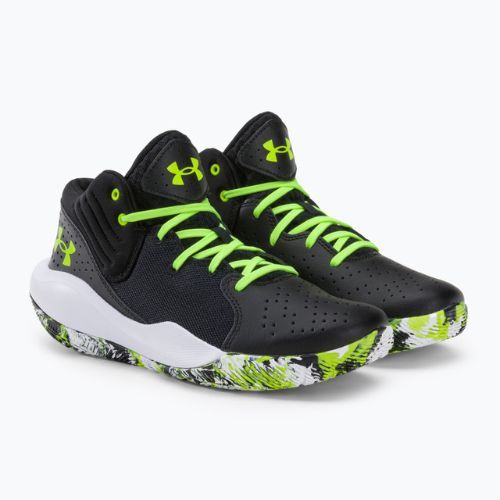 Мъжки баскетболни обувки Under Armour Jet '21 в черно и бяло 3024260