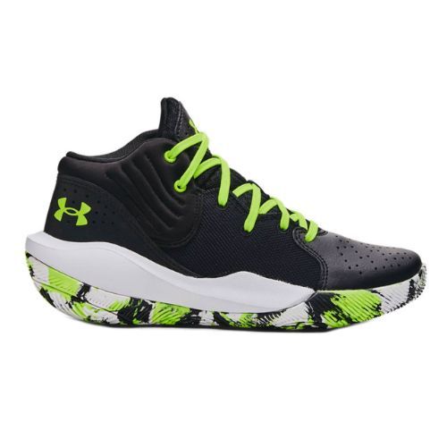 Детски баскетболни обувки Under Armour GS Jet '21 черно-зелени 3024794