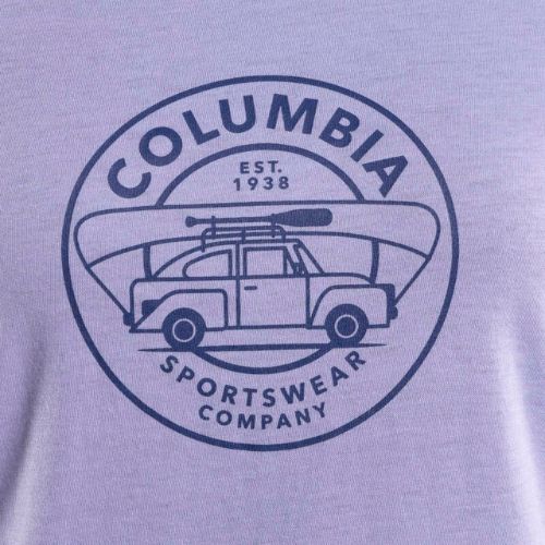 Дамска риза за трекинг Columbia Daisy Days Graphic purple 1934592535