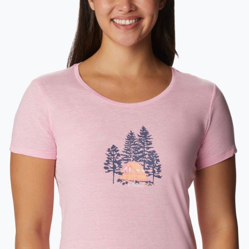 Дамска риза за трекинг Columbia Daisy Days Graphic pink 1934592679