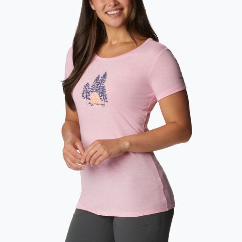 Дамска риза за трекинг Columbia Daisy Days Graphic pink 1934592679