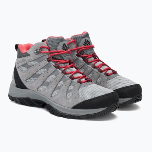 Дамски ботуши за трекинг Columbia Redmond III Mid Wp steam/red coral