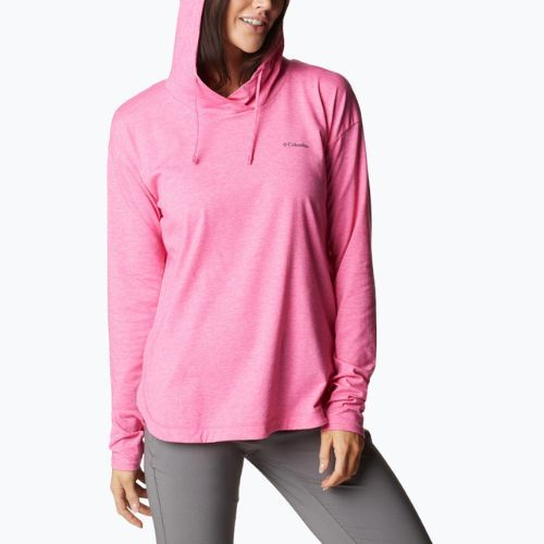 Дамски суитшърт за трекинг на Columbia Sun Trek EU Hooded Pullover pink 1981541656