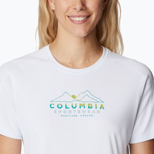 Дамска риза за трекинг Zero Rules Graphic Crew на Columbia, бяла 1991583101