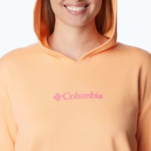Дамски потник Columbia Logo III French Terry trekking sweatshirt orange 2032871812