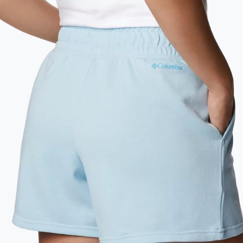 Дамски къси панталони за трекинг Columbia Logo III French Terry, сини 2032881490