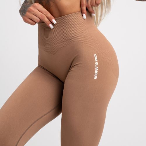 Дамски клинове за тренировка Gym Glamour Compress Cappuccino 452