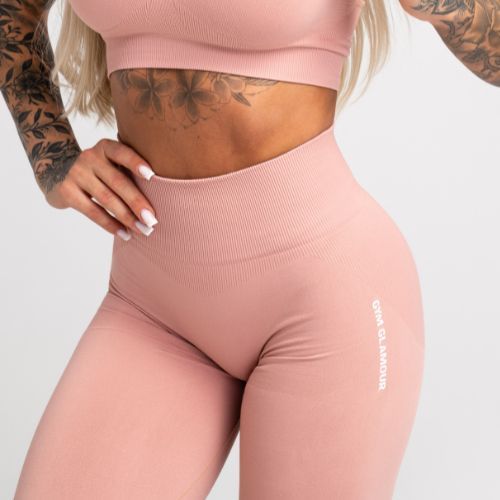 Дамски клинове за тренировка Gym Glamour Compress Rose Tan 454