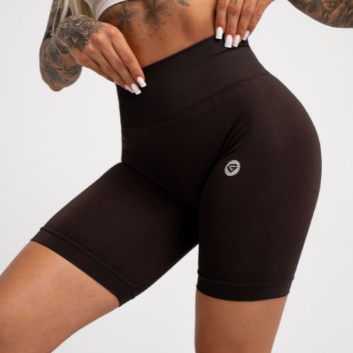 Дамски шорти за тренировка Gym Glamour Flexible Brownie 434