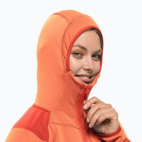 Jack Wolfskin дамско яке за трекинг Kolbenberg с качулка FZ orange 1711071